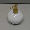 Spherical Soap Dispenser with Pump, Golden symmteric Pattern Bottle for Liquid soap, Homemade Lotions and Essential Oil