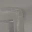 IRIS USA File Box, Plastic File Organizer with Lids for Letter/Legal File, Portable Document Box For Moving, Storage Bin with Durable and Secure Lid, Stackable Nestable BPA-Free, Clear 35 Qt. 4 Pack