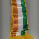 St Patrick's Day Parade Sash Irish Wreath Sash with Tassel Tri-Color Green Irish Flag Decor for Grand Marshal