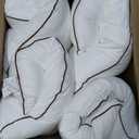 JOLLYVOGUE King Size Pillows Set of 4 for Sleeping, Soft and Supportive Bed Pillows with Down Alternative Filling for Side and Back Sleepers, Hotel Collection (01 - Classic Design)