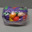 Pretend Play Food for Kids Kitchen, 78Pc Cutting Toy Food with Storage Bag