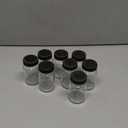 20 PACK 2 oz Glass Shot Bottles w/ Black Lids & 20 Labels - Small Clear Jar for Ginger, Wellness Shot, Juice, Sample, Whiskey - Travel Essentials Mini Bottles - Wide Mouth, Leakproof, Dishwasher Safe