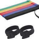 100 Pcs 10-Inch Heavy-Duty Self-Fastening Cable Ties - Durable, Reusable Straps for Wire Organization, Ideal for Home, Office, Garage, and Outdoor Use(Multicolored)