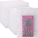 100Pcs Bubble Out Bags Pouches 5.12"x 7.10" Bubble Pouches Cushioning Packaging Bags, Double Walled Cushioning Bags Thickening Shockproof Foam Bags for Moving, Shipping, and Storage