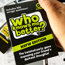 QUOKKA Who Knows Me Better? - Hot & Wild Edition | Bold & Spicy Party Card Game for Adults Only | 500+ Daring Questions to Expose Your Friends Deepest Desires