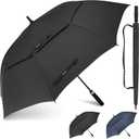 Gonex 54/62/68/72/80 Inch Extra Large Golf Umbrella, Automatic Open Travel Rain Umbrella with Windproof Water Resistant Double Canopy, Oversize Vented Umbrellas for 2-3 Men and UV Protection, Multiple Colors