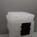 Amazon.com - IRIS USA 19 QT Plastic Storage Box with Lid and Latches - 6 Pack - BPA-Free, See-Through Organizing Solution, Durable Nestable Stackable Containers, Secure Pull Handle - Clear