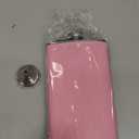 GENNISSY 10oz Whiskey Flask for Women - Stainless Steel Hip Flask with Pink Leather, Leakproof with Funnel & Never Lose Cap, Gift for Women(Wedding, Birthday, Camping)