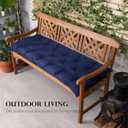 Patio Bench Cushions for Indoor Outdoor Furniture Waterproof Non Slip 40 x 20inches Burgundy Garden Swing Bench Cushion with Ties for Window Seat Porch Couch