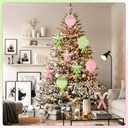 10 Pcs Pastel Large Sweet Candy Christmas Ornament 16'' Snowflake Giant Lollipop Candy Cane Ornaments with Stick Macaron Peppermint Xmas Decor for Christmas Tree Holiday Party(Classic)