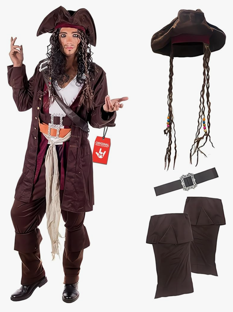 fun shack Pirate Costume Men, Men's Pirate Costume, Halloween Costumes for Men, Halloween Costumes Adult, X-Large fun shack Pirate Costume Men, Men's Pirate Costume, Halloween Costumes for Men, Halloween Costumes Adult, X-Large