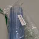 ComSaf Glass Cylinder Vases, Bud Vase for Centerpieces, 8 Inch Tall Ribbed Vase Hurricane Floating Candle Holder, Decorative Flower Vases for Wedding Reception, Home Decor, Housewarming Gift (Blue)