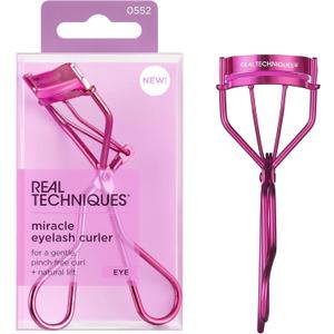 Real Techniques Miracle Eyelash Curler, Lash Tool for Mascara, Pink