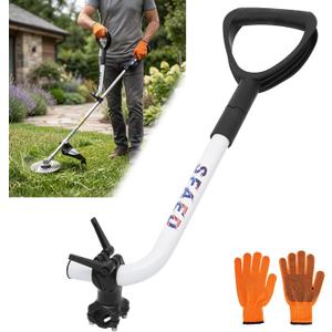 SFAED Weed Eater Handle, Ergonomic Trimmer Grip, Easy Install String Trimmer Handle Extension, Stable Support Back-Saving Weedeater Handle Grip for Lawn Care and Landscaping, 15.85"