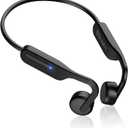 Bone Conduction Headphones Open Ear Headphones Bluetooth 5.4 Sports Wireless Earphones with Built-in Mic, Sweat Resistant Headset for Running, Cycling, Hiking, Driving (Black)