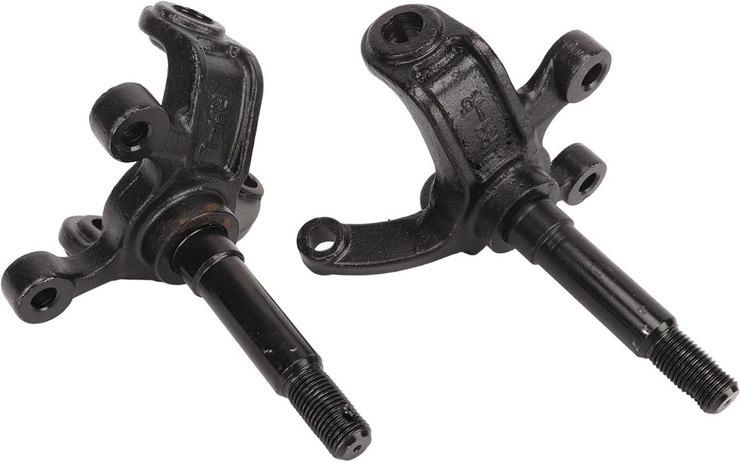 Steering Strut Knuckle Spindle,2 Pcs Wheel Steering Knuckle Spindle Brake Disc Wheel Axle Hub Flange for ATV Kart