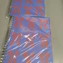 2 x And Per Se 2026 Planner with Pattern, A4 Size-Daily, Weekly & 18-Monthly Planner, Daily Schedule, Monthly Tabs, 100 GSM Thick Paper(Bowknot Pattern) (Blue)