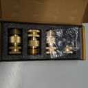 HQMPC Garden Hose Quick Connect Solid Brass Quick Connector Garden Hose Fitting Water Hose Connectors 3/4 inch GHT (4Sets)