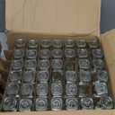 Churboro 66 Spice Jars with 547 Labels- Glass Spice Jars with Black Metal Caps, 4oz Empty Spice Containers with Shaker Lids, Funnel, Chalk Pen, Square Seasoning Bottles for Spice Rack, Drawer, Cabinet