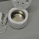 Dental Ultrasonic Retainer Cleaner Machine - Dental Cleaning Pod for Denture, Mouth Guard, Aligner, Night Guard, Braces, Toothbrush Heads, Jewelry, 45kHz Retainer Cleaner with Digital Timer & 200ML (White)