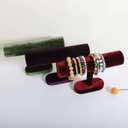 Bracelet T Bar Display for Selling, Wahtch Stand Jewelry Display, Velvet Bangle Holder Organizer【Red】