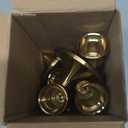 2 Sets(6 Pcs) Brass Gold Metal Taper Candle Holders Candlestick Holders, Vintage Modern Decorative Centerpiece Candlestick Holders for Table Mantel Wedding Housewarming Gift