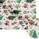 Febbleshow Funny Christmas Wrapping Paper for Boys Girls Kids - Xmas Gift Wrap with Grinch, Trees, Snowflakes & Presents - 4 Jumbo Sheets, 28" x 40" Each (32 sq. ft ttl), Easy to Store Pack of 2