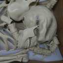 84Inches/7Ft Mermaid Halloween Life Size Skeleton Pose-N-Stay Posable Movable Joints Hanging for Halloween Decoration Decor Spooky Scene Party Favors