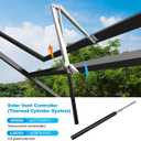 Greenhouse Vent Automatic Opener Auto Roof Vent Opener Greenhouse Window Opener Solar Heat Sensitive Auto Vent Kit for Ventilation Greenhouse Accessories Gardening Tools 1PC