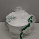 12 Inch Large Plant Pots for Indoor or Outdoor Plants, Wide Water Ripples Flower Pots with Drainage Holes & Saucer, Plastic Planters Set for Garden & Home Decor (White)