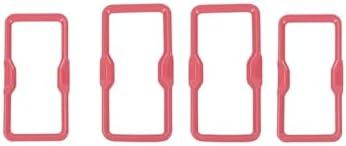 Car Center Console Air Conditioner Vent Outlet Decoration Cover Trim Sticker，Compatible For Ford，Compatible For Bronco 2021 Up Interior Accessories(Pink)