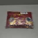 BLEUM CADE Christmas Curtains for Living Room - Gold Floral Foil Print, Poinsettia Blackout, Thermal Insulated Grommet Drapes, 52" x 84", Red, 2 Panels