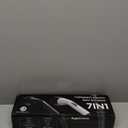 Electric Spin Scrubber, Upgraded IPX7 Cordless Cleaning Brush for Bathroom Shower, Household Cleaning Scrubber with 7 Brush Heads, Adjustable Long Handle and 2 Rotating Speeds for Tub Floor (Black)