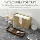 MyGift Gold Paper Towel Holder - Wall Mounted Paper Towel Dispenser & Bathroom Napkin Holder