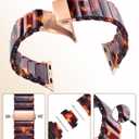 V.R.HOPE Apple Watch Band for Series 11/10/9/8/7 38mm 40mm 41mm 42mm Fashion Lightweight Resin Dressy Strap for Women Bracelet Compatible with iWatch Series 6/5/4/3/2/1/SE (Tortoiseshell)