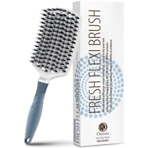 Detangling Brush - Ceramic Paddle Detangler Brush for Curly, Thick, and Straight Hair - Dry and Wet Hair Brush Quickly Detangles and Smooths hair - Hair Brushes for Women and Men (Boar + Nylon)