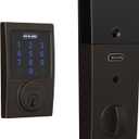 Schlage Connect Smart Deadbolt Lock with Touchscreen Keypad, Keyless Front Door Entry, Z-Wave Plus Compatible, Aged Bronze, BE469ZP CEN 716