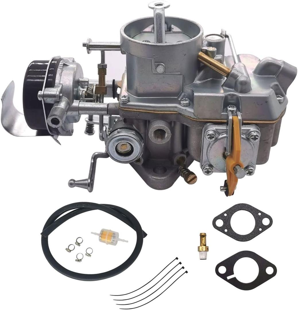 Autolite 1100 1 Barrel Carburetor Replacement for 1963-1968 Mustang Falcon Comet | Fits 6 Cylinder 170 200 CID Engine (Electric Choke)