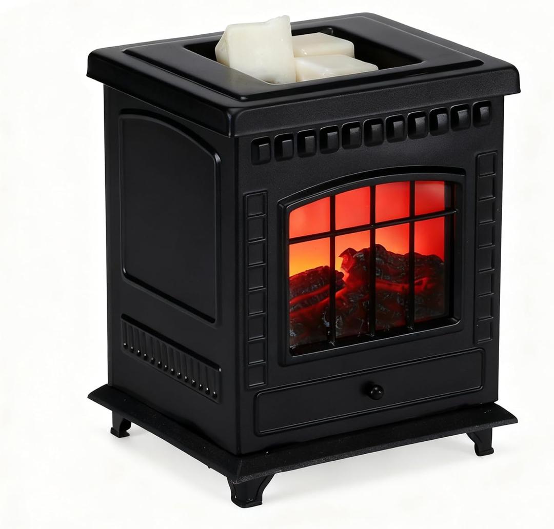 Fireplace Wax Warmer Electric Cute Wax Melt Warmers Tart Scented Cube Wax Burners Home Office Fragrance Decor Gift