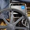 Medline Excel Extra-Wide Bariatric Wheelchair For Adults and Seniors with 24" Wide Seat, Supports up to 500 lbs