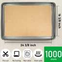 EcoDispose Non-Stick Precut Parchment Paper Baking Sheets Full Pan liner for Bake (16-3/8" x 24-3/8",Unbleached,1000PCS)