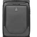 Travelpro Crew Classic Lightweight Softside Expandable Carry on Luggage, 8 Wheel Spinner Suitcase, Men and Women, Carry On 21-Inch, Titanium Grey