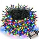 Nielfoi Multicolor Christmas Lights Outdoor, 100FT 300 LED String Lights for Outside Waterproof with 8 Modes, Connectable Plug in Fairy Light for Indoor Home Garden Patio Party Holiday Decorations
