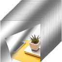 Zonon Flexible Mirror Sheets Self Adhesive Non Glass Mirror Tiles Stickers for Home Wall Decor(20 Pieces,12 x 12 Inches)