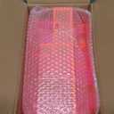 Acrylic Key Holder Wall Mount Mail Organizer for Wall with Shelf Storage Drawer and 5 Hooks, Neon Pink
