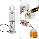 Gas Pump Liquor Dispenser - Retro Vintage Bar Decanter 1000ml | 16.9 in Tall | Food-Safe | Whiskey Vodka Beer Wine | Home Bar Decor Novelty Gift for Men Dad Party
