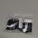 YAODHAOD Dog Shoes for Winter, Dog Boots & Paw Protectors, Fleece Warm Snow Booties for Puppy with Reflective Strip Anti-Slip Rubber Sole for Small Medium Size Dogs, Size 3: 1.5"x1.3" (L*W), Black