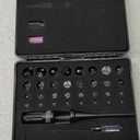 Professional Laser Bore Sight Kit, Green Bore Sighter with 32 Adapters fit .17 to 12GA Calibers, Powerful Support for Hunting