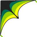 Mint's Colorful Life Delta Kite for Kids & Adults, Extremely Easy to Fly Kite for Beach Trip, Best Kites for Beginners, 300ft String Handle Included