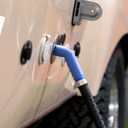 Aquor Angled Hose Connector, Garden Hose Connector with Check Valve, Backflow Prevention, Low Friction, Quick Connect Water Spigot for Aquor Hydrants